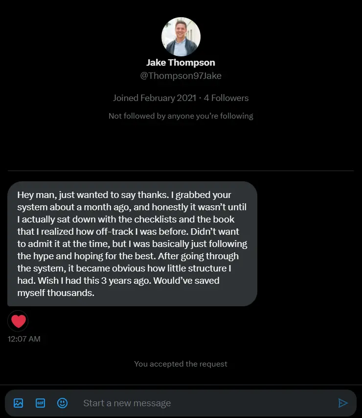 Reader testimonial 3